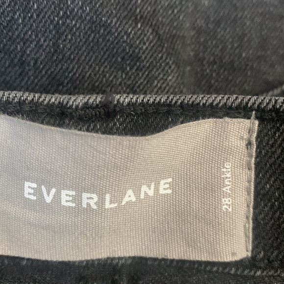 Everlane high rise black jeans size 28 ankle jeans festival - Picture 8 of 9